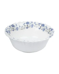 Market99 Tableware Melamine Glossy Floral Finish Soup Bowls for Dining Table ( Set Of 6, 210 mL )