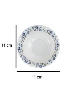Market99 Tableware Melamine Glossy Floral Finish Soup Bowls for Dining Table ( Set Of 6, 210 mL )
