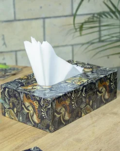 MARKET99 Tableware Tissue Box (1 Pcs, Floral Print)
