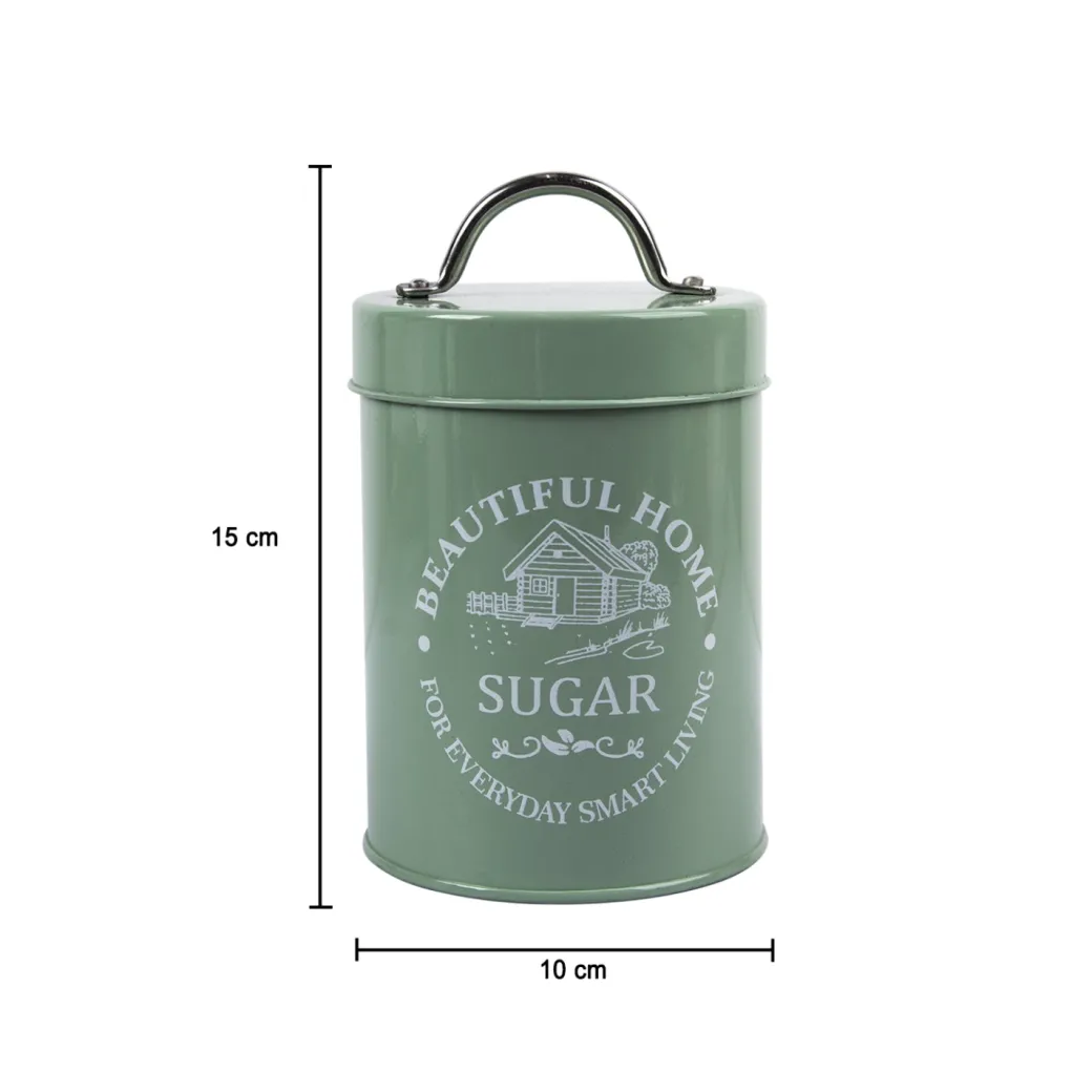 Market99 Tea & Sugar Storage Jar with Lid - Set Of 2, Each 850mL