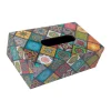 Market99 Tissue Box, Multiple Style Print, Multicolour, MDF