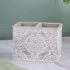 Market99 Traditional Engraved Design Toothbrush Holder