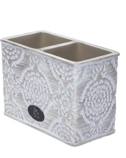 Market99 Traditional Engraved Design Toothbrush Holder