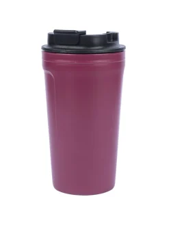 Market99 Travel Mug (420 mL), Quote, Maroon, Plastic