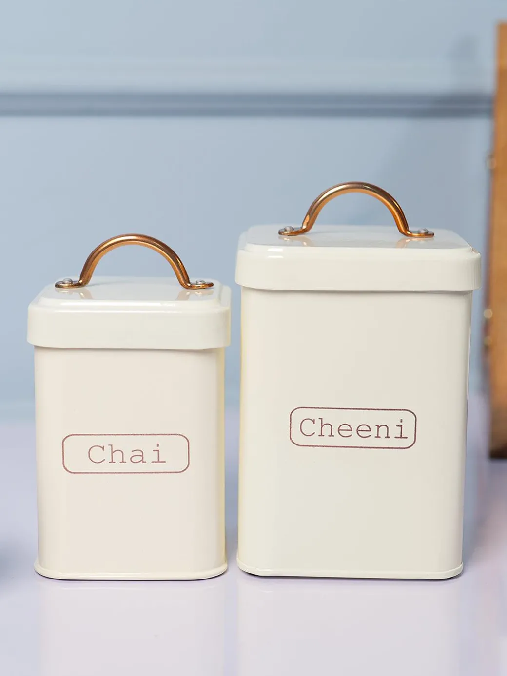 Market99 White Chai + Chini Jar Set