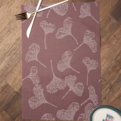 Maroon Tringle Pattern - Placemat Mat Set Of 4