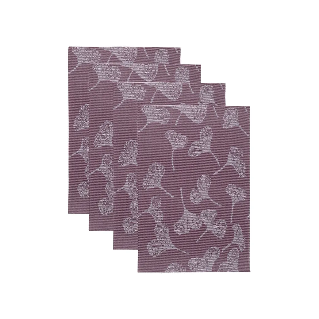 Maroon Tringle Pattern - Placemat Mat Set Of 4