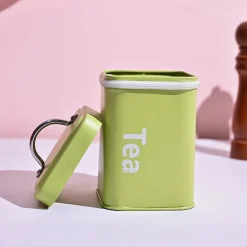 Matte Green Tea & Sugar Storage Jar