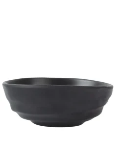 Melamine Black Round Serving Bowl (Set of 2)