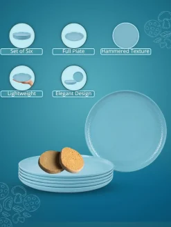 Melamine Round Full Plate (Set of 6)