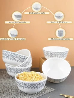 Melamine Round Soup Bowl (Set of 6)