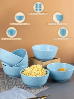 Melamine Round Soup Bowl (Set of 6)
