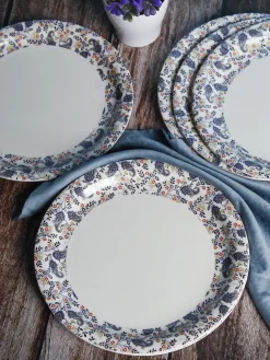 Melamine White Round Quarter Plate (Set of 6)
