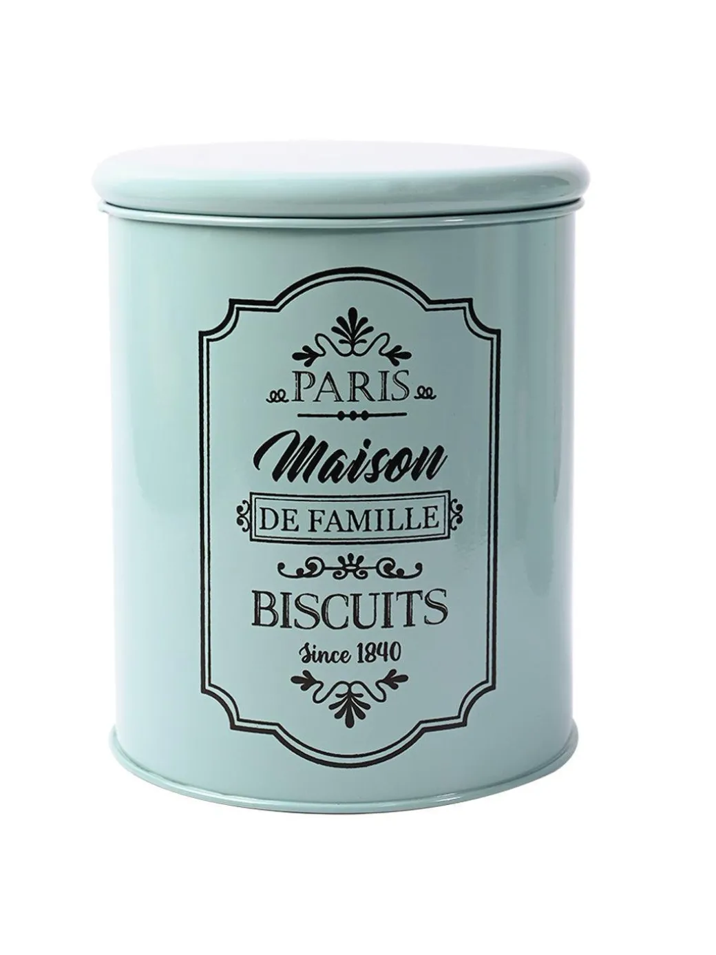 Metal Biscuite Jar - Green, 1700 Ml