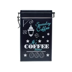 Metal Coffee Jar - Black, 1700Ml