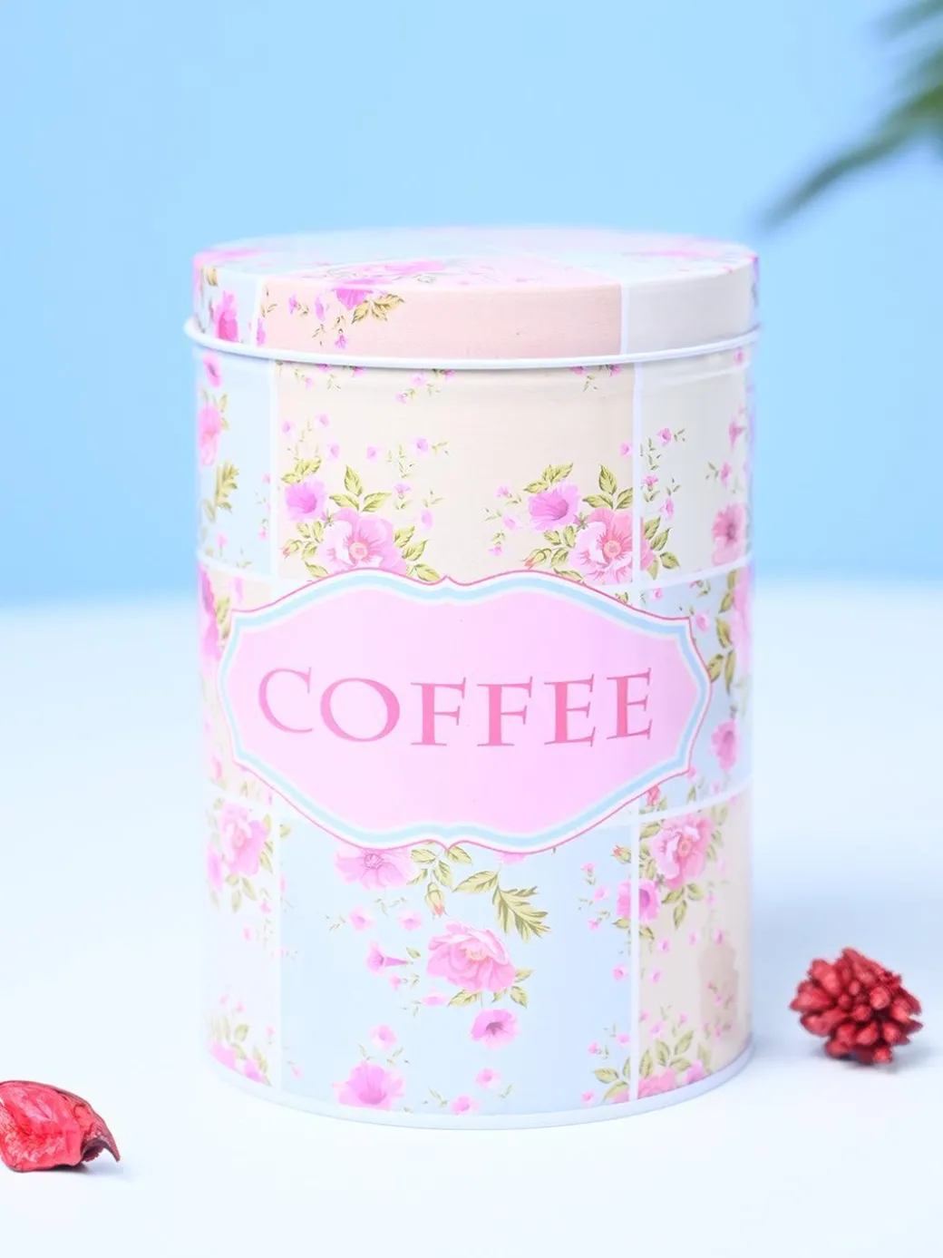 Metal Jar Set Of 3 - Multi Color, 900Ml