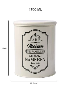 Metal Namkeen Jar - 1700 Ml
