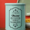 Metal Namkeen Jar - Green, 1700 Ml