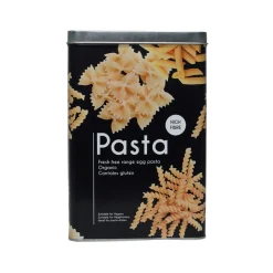 Metal Pasta Jar - Black, 3000Ml