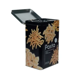 Metal Pasta Jar - Black, 3000Ml