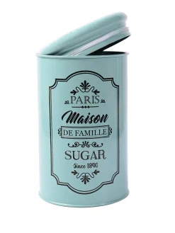 Metal Sugar Jar - Green, 900 Ml