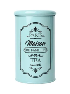 Metal Tea & Sugar Jar Set - Green & Each 900 Ml