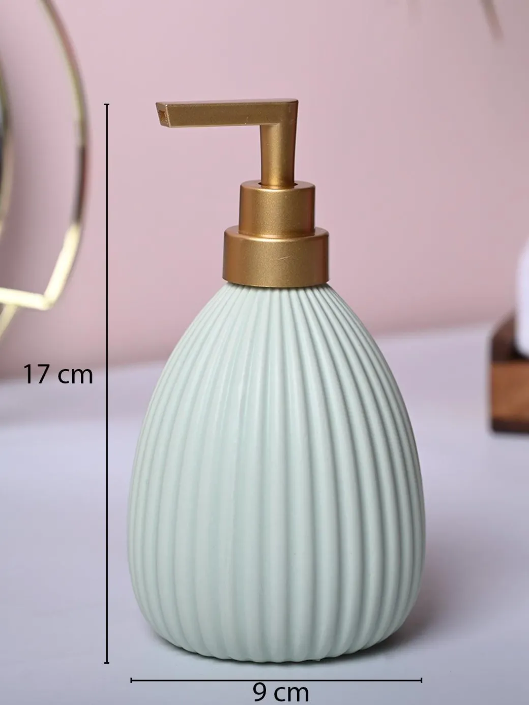 Mint Freshness Soap Dispenser - Cylindrical Shape