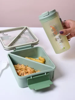 Mint Green Lunch Box Set - Fresh and Invigorating