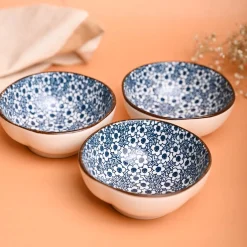 100Ml Blue Bowl Set Of 3