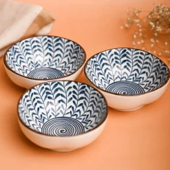 100Ml Blue Bowl Set Of 3