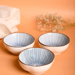100Ml White Bowl Set Of 3