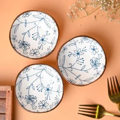 100Ml White Bowl Set Of 3