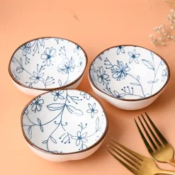 100Ml White Bowl Set Of 3