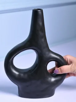 Modern Black Ceramic Vase
