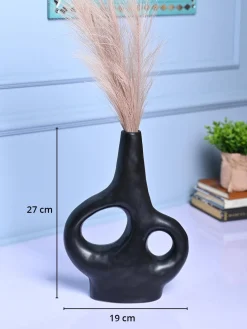 Modern Black Ceramic Vase