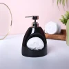 Modern Black Kitchen Dispenser With Scrubber - Cylindrical Shape