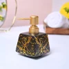 Modern Black Rectangle Ceramic Soap Dispenser