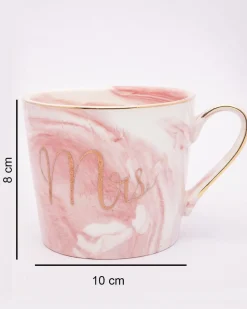 Mrs Mug, Pink, Ceramic, 350 mL