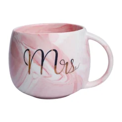 Mrs. Royal Marble Mug - 350mL, Pink