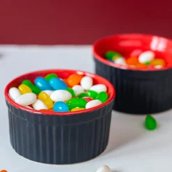 Muffin Cup Set – Black & Red (180 ml x 2)