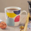 Multicolor Ceramic Coffee Mug 450 Ml - Abstract Pattern, Cups & Mugs