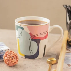 Multicolor Ceramic Coffee Mug 450 Ml - Abstract Cups & Mugs