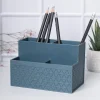 Multi-Purpose Desk Organizer with 4 Compartments - Dark Cyan