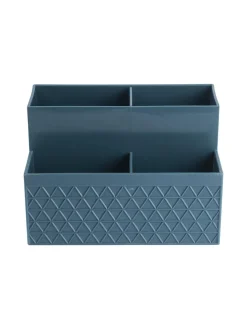 Multi-Purpose Desk Organizer with 4 Compartments - Dark Cyan
