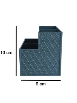 Multi-Purpose Desk Organizer with 4 Compartments - Dark Cyan