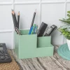 Multi-Purpose Desk Organizer with 4 Compartments - Light Green