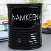 Namkeen Jar With Lid - (Black, 1700mL)