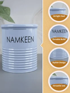 Namkeen Jar With Lid - (Blue, 1700mL)