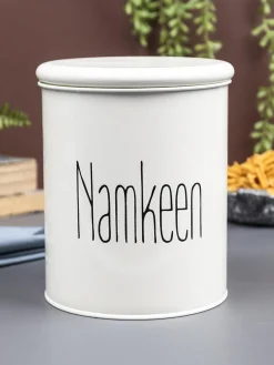 Namkeen Jar With Lid - (Off White, 1700mL)