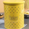 Namkeen Jar With Lid - (Yellow, 1700mL)